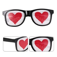 2 Pcs Les Lunettes À Sténopé Accessoire De Fête La Saint-Valentin