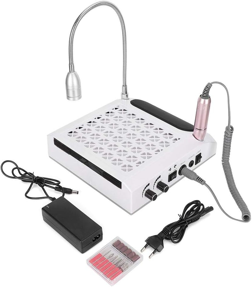 Fresa Unghie Professionale 80W con Aspiratore | Kit 4-In-1 Nail Art