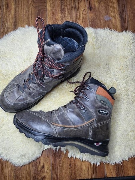 Women Lowa Boots Black Leather 41 #48D4