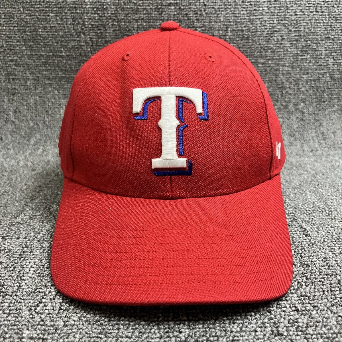 Texas Rangers '47 Brand MVP Hat Red Adjustable Strapback MLB Baseball Cap