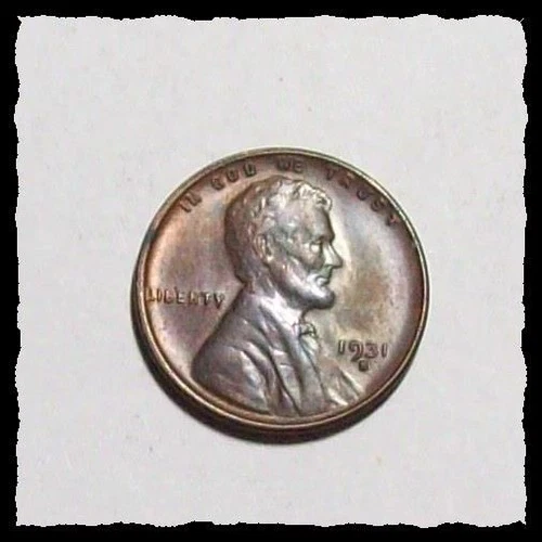 1931-S LINCOLN CENT Choice Red / Brown Semi-Key Date  AU++ /UNC #6D64