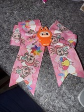 NEW Orange Little Monsters large 5  Hair Bow Grosgrain ribbon, alligator clip