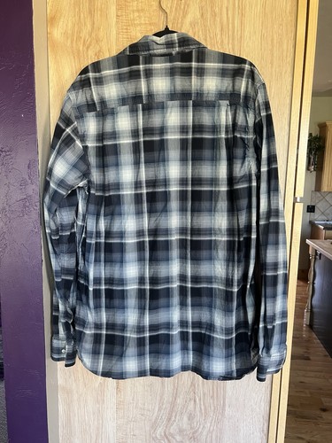 Carhartt Western Shirt Mens XL Tall Pearl Snap Plaid Ranch Country Long Sleeve - Picture 3 of 3