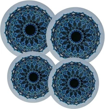Blue Mandala Electric Stove Burner Covers Round 8 & 10 Inch