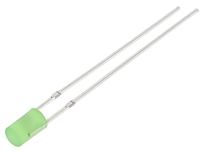 2X OSG5DA3HE4B-12V LED 3 mm grün 1120mcd 140° Front: flach Rastermaß: 2,54mm 225
