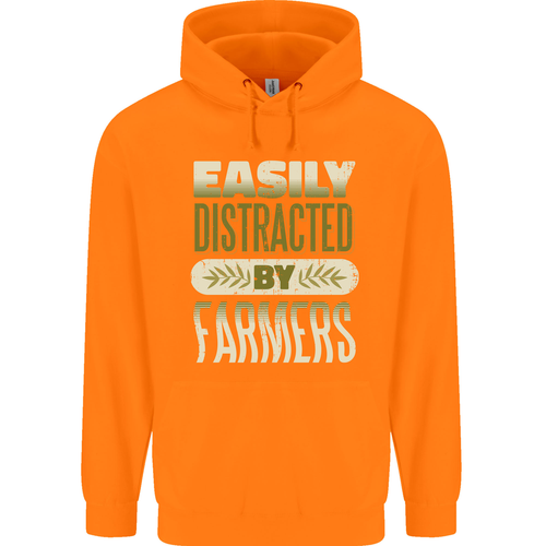 Easily Distracted Farmers Farming Childrens Kids Hoodie - Picture 30 of 84