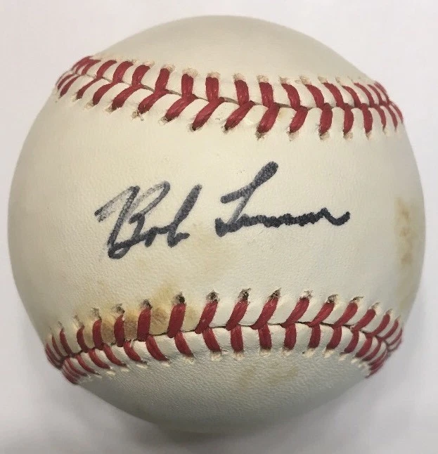 HOF Bob Lemon Signed Lee MacPhail OAL American League Baseball PSA/DNA Certified - Image 2 of 4
