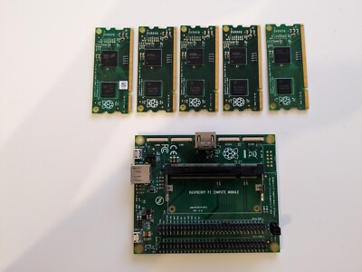 RaspberryPi IO Bord (Programmierboard) + 5 Compute Module (CM1)