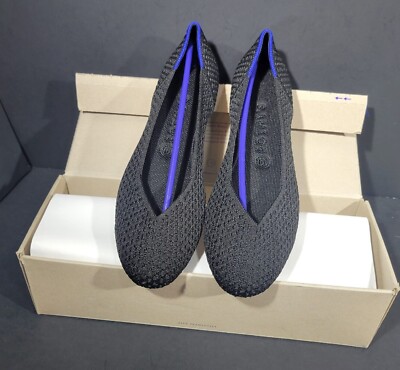 Rothy s The Flat Black Honeycomb Shoes Women's Size US 7.5, 8, 9, 9.5, 10, 10.5