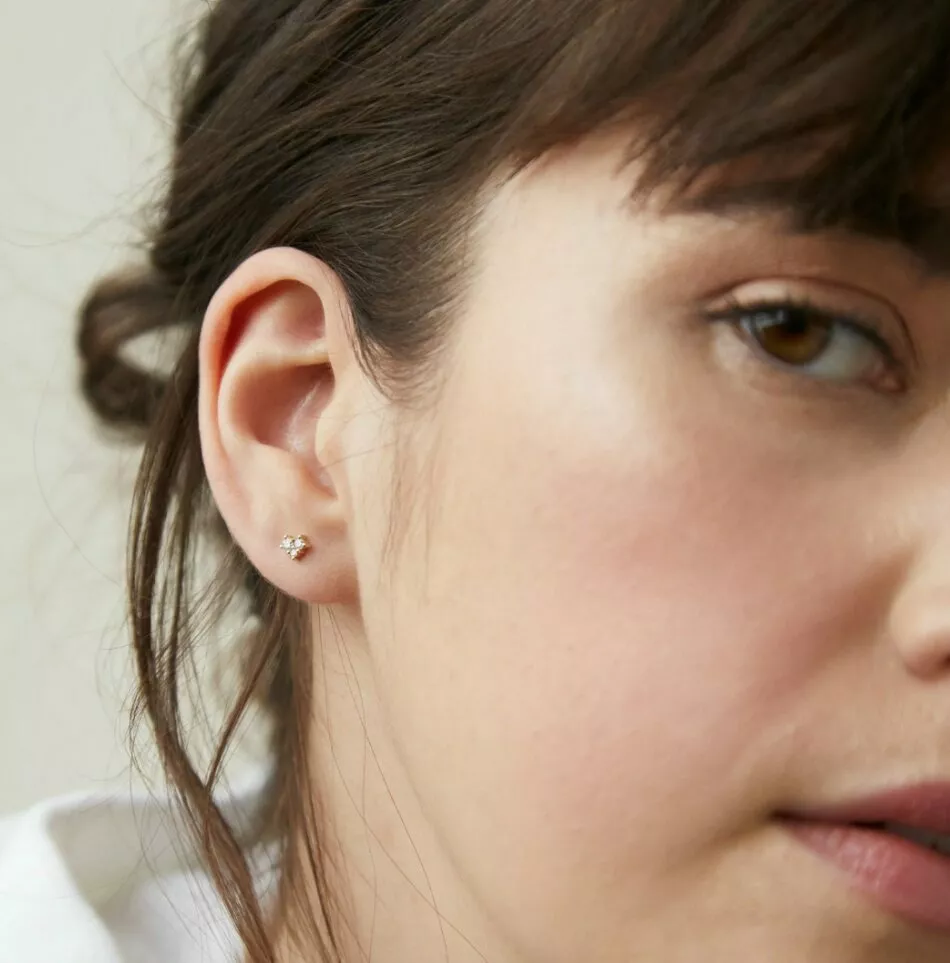 Diamond on sale mini studs