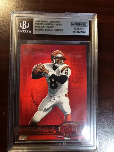 1997 METAL UNIVERSE PRECIOUS METAL GEMS RED PMG #104 JEFF BLAKE BGS AUTHENTIC