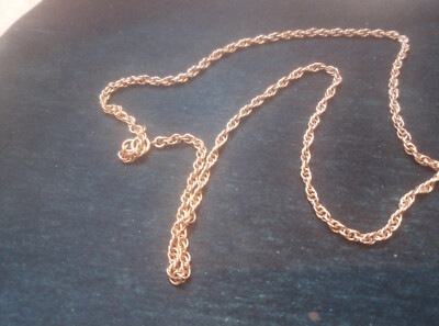 9 carat gold necklace 22 inch 12.37 grams scottish assay office hallmark