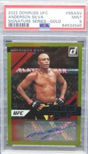 2022 PANINI Anderson Silva Gold Signature Series Auto10/10 PSA 9 MINT.1/1 Ebay!