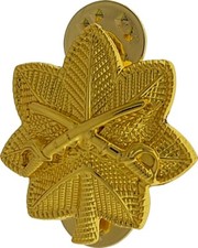 US Army Cavalry Major Rank Officer Insignia Military Cav Hat GOLD Pin