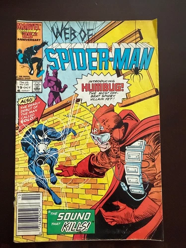 Web of Spider-Man #19 Vol. 1 (Marvel 1986) Key! 1st App Of Solo/Humbug, ungraded