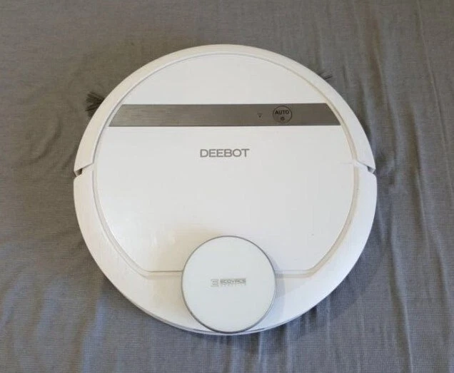 Ecovacs White Deebot DE5G Robot Vacuum Cleaner Not Tested Parts Only Wifi
