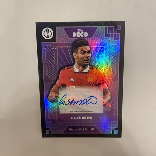 Topps Deco 22/23 Manchester United Casemiro Auto Purple 11/25 eBay