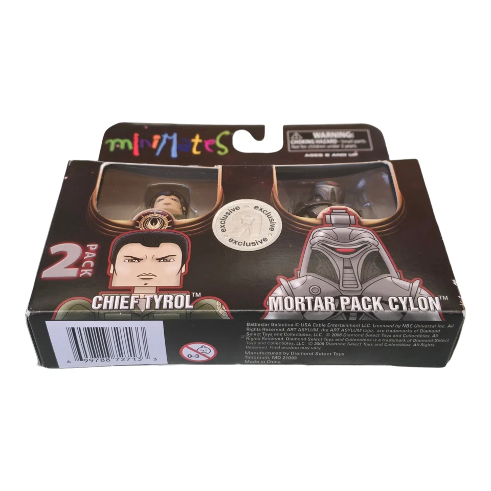 Battlestar Galactica Serie 2 Minimates Paquete de 2: Chief Tyrol & Mortar Cylon ¡NUEVO! Foto 3 de 4