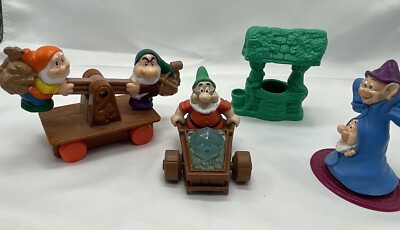 Disney Snow White Seven Dwarfs Mine Train Teeter Totter Rail Car Happy Diamond