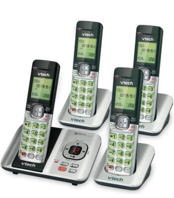 VTech Cs6529-4 DECT 6.0 Phone Answering System with Caller Id 