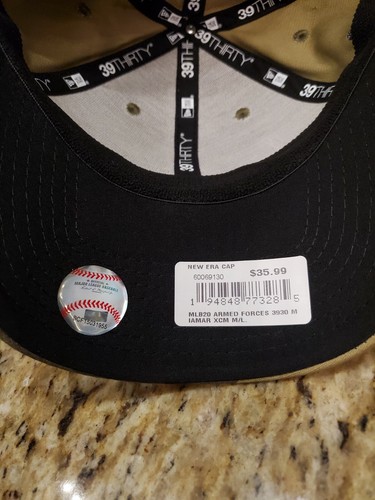 Men's New Era Camo Miami Marlins 2021 Armed Forces Day 39THIRTY Flex Hat SZ M/L - Picture 10 of 10