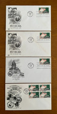 4)US#1232 WEST VIRGINIA STATEHOOD 100th FDC ARTCRAFT/ARTMASTER/FLEETWOOD 1 BLOCK