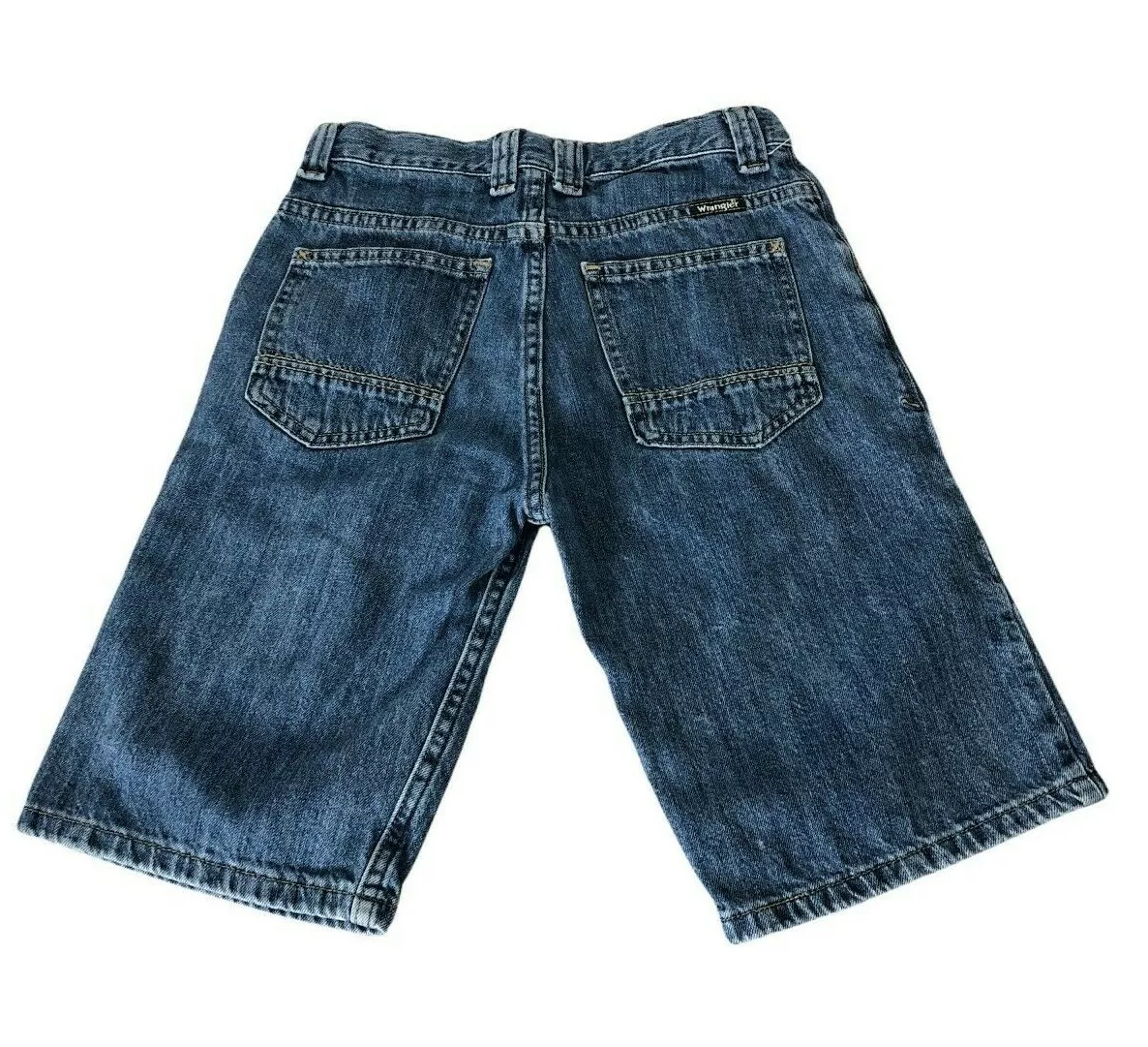 Wrangler Denim Jean Shorts Boys 14 Regular Medium Wash Adjustable
