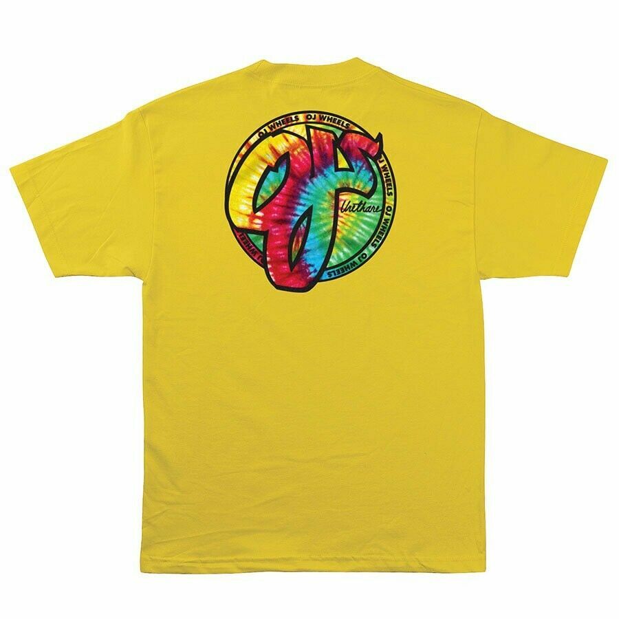 Santa Cruz OJ Wheels OJS TRIPPY JUICE Skateboard T Shirt YELLOW | eBay
