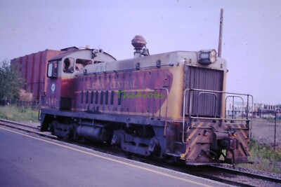 Original 1988 Algoma Central Switcher Locomotive Soo Yard 35mm Slide #141