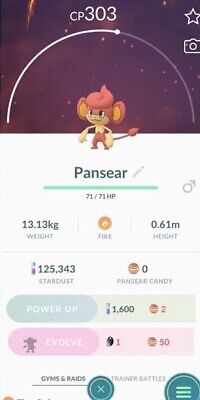 Pansear  Pokédex