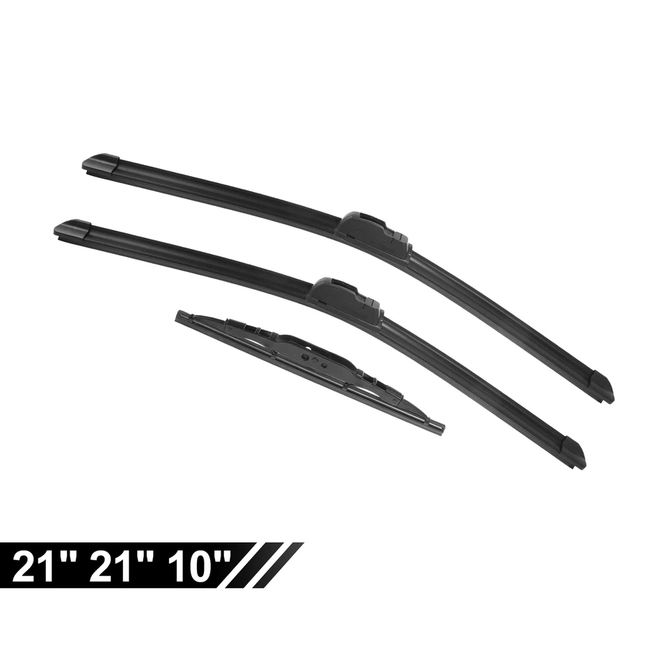 Limpiaparabrisas delantero trasero de 21" 21" 10" 3 piezas para Jeep Patriot 2007-2017 Foto 2 de 4