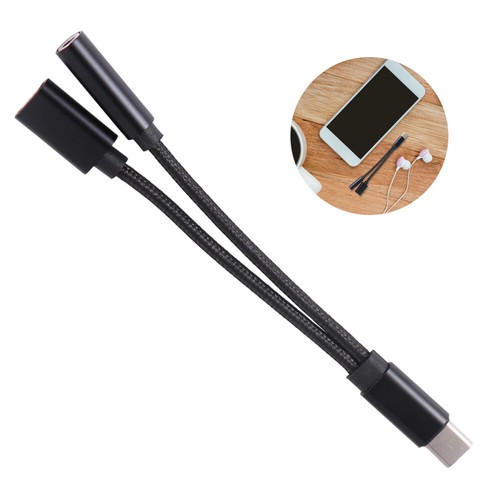 Type-c Adapter Usb Earphone Connector Headphones Charging Converter - 第 1/12 張圖片