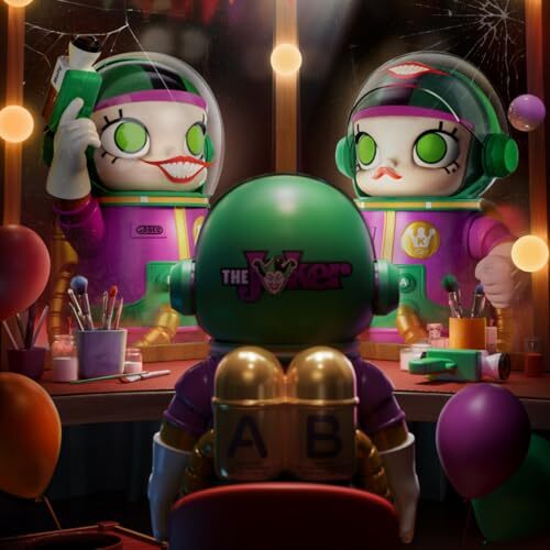 POP MART MEGA Collection 400% SPACE MOLLY JOKER Collectible