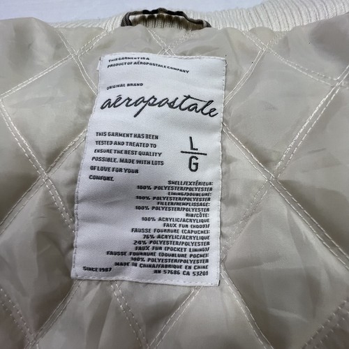 Aeropostale Womens Sz Large Zip Up Puffer Vest Winter No Hoodie. - 第 9/11 張圖片
