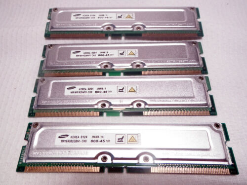 4 Samsung Computer Desktop Pc Memory Ram Modules 256/Mb 8/16