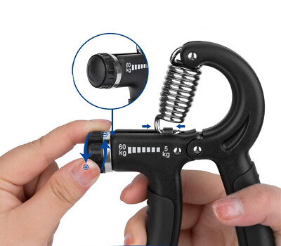 Hand Gripper Regolabile 5-60 Kg - Set 2 Pezzi Per Allenare Mani E Avambracci, Con Impugnatura Morbida - Foto 2