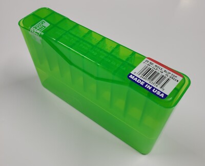 J-20-LLD-16 MTM SLIP-TOP AMMO BOX - 20 ROUND - GREEN - NEW - FREE SHIP!