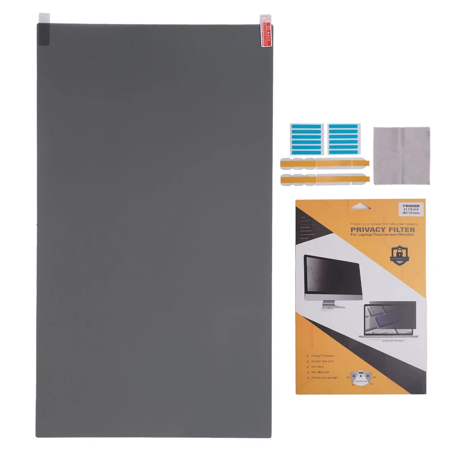 17.3in Laptop Private Screen Filter 16:9 Widescreen Screen Protector Anti Bl Hot - Image 2 of 4