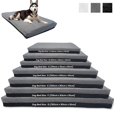 KOSIPRODUCTS Waterproof Dog Bed Mattress High Quality Sherpa Fleece Removable Washable Cover