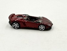 Hot Wheels 2013 Lamborghini aventador j showroom metallic red Exotic Car