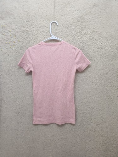 Eddie Bauer Women Top Extra Small Pink Heathered Cotton Blend Short Sleeve Shirt - Picture 10 of 16