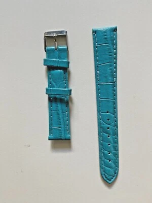 Bracelet de Montre Montres Cuir Artificiel Turquoise Serpent 16 18 20 22 24 MM - Photo 1/2