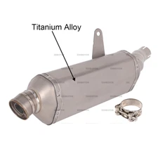 Titanium Alloy Muffler Link Pipe Exhaust Slip On For CF-Moto 450MT 2024 w Baffle
