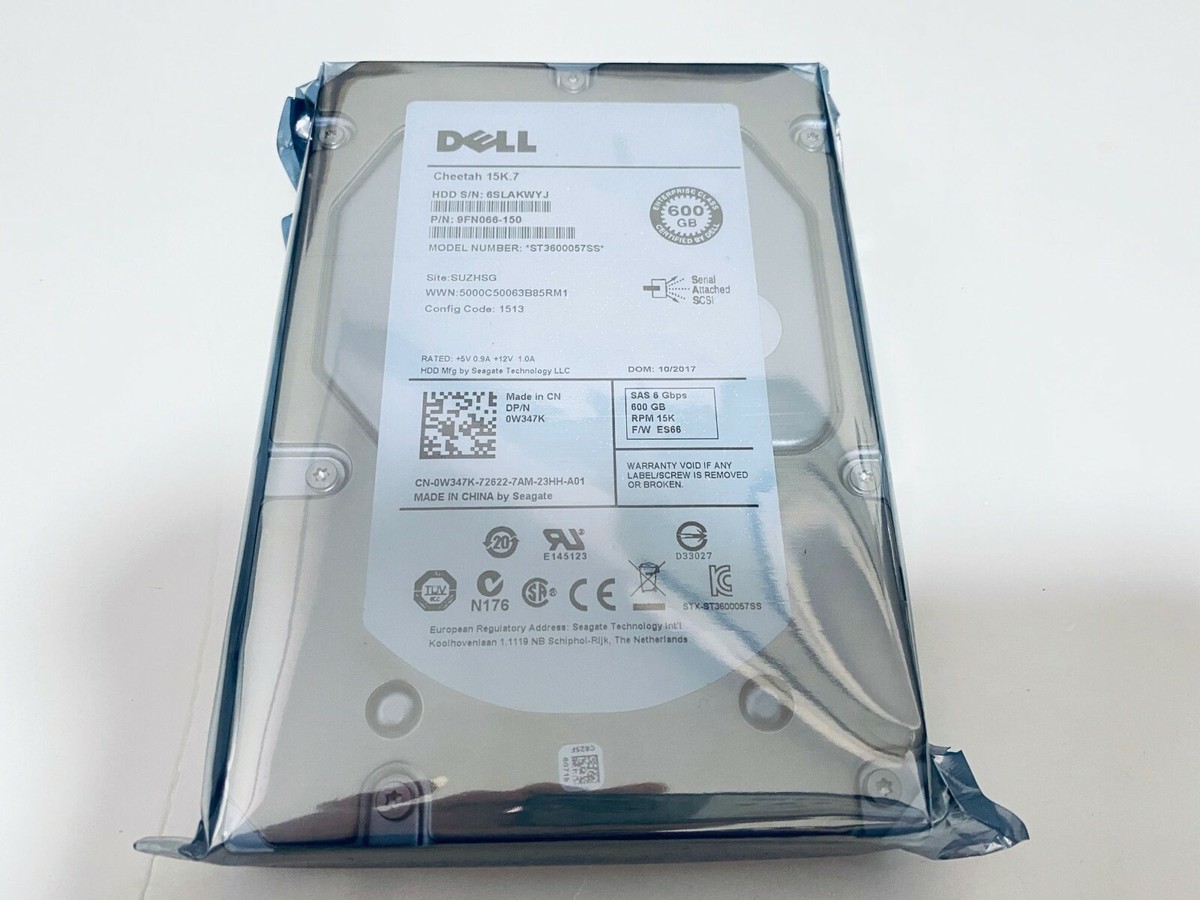 Disco Rigido Dell 0W347K 600GB 15000U/Min 16MB Cache SAS