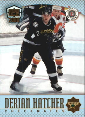 1999-00 Pacific Dynagon Ice Checkmates American #24 Derian Hatcher Mike Modano