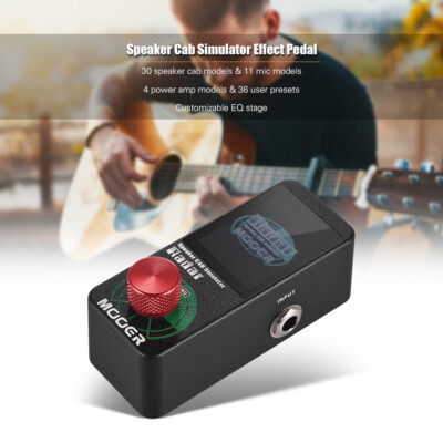 Mooer Radar Speaker Simulator Guitar Effects Pedal US 30 Cab 11 Mic 4 Power Amp