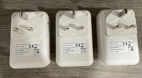 3 X 85Mbps Powerline Adapters 100-240V 50-60Hz 60mA NL-HPSINGLE - 第 2/5 張圖片