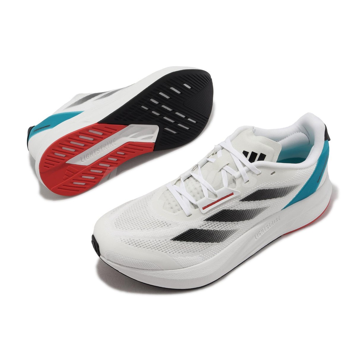 ★アディダス★Duramo SL★White/Black/Lucid Cyan Size 9.5 - adidas Duramo SL White Core Black Lucid Cyan for
