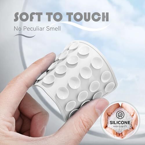Silicone Phone Sticky Grip, Suction Phone Case Mount for Pristine Snow(White) - 第 2/7 張圖片