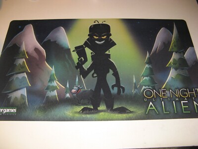 One Night Ultimate Alien play mat Bezier Games neoprene 24''x14'' playmat